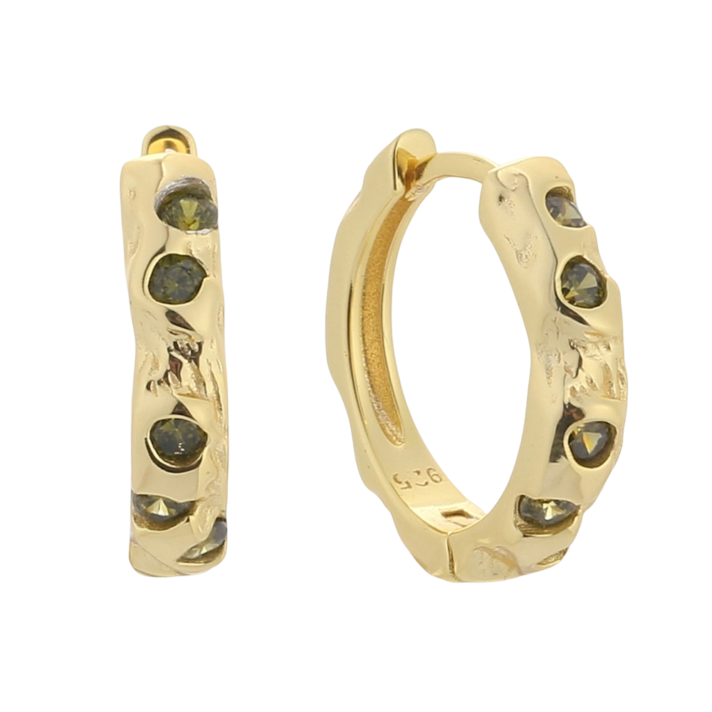 E08728 925 스털링 실버 큐빅 지르코니아 귀걸이