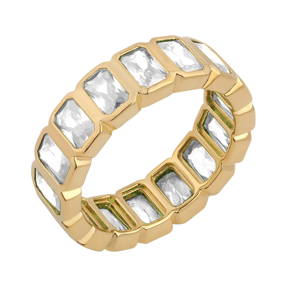 R02802 925 스털링 실버 큐빅 지르코니아 반지