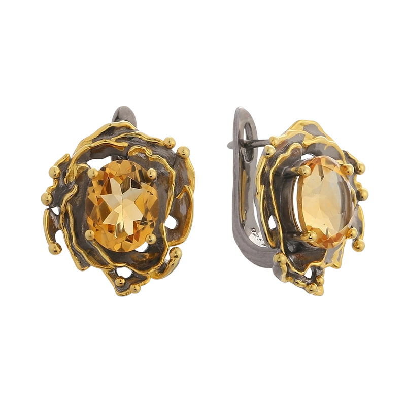 YE03635 925 스털링 실버 크리틴 핸드메이드 귀걸이