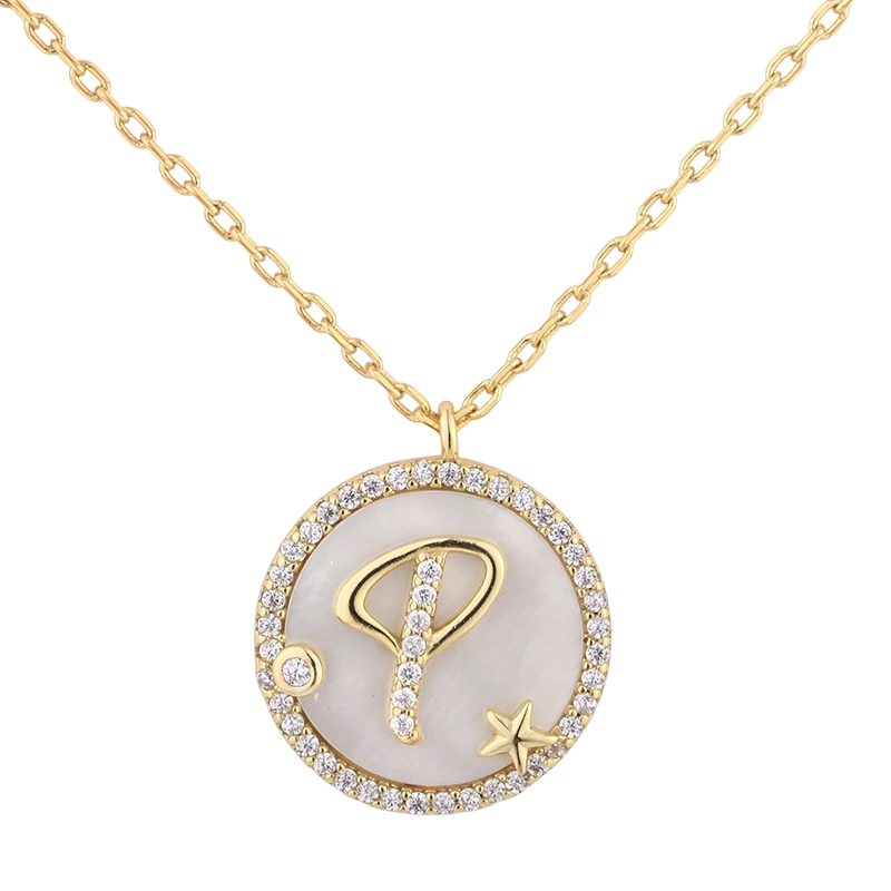 925 스털링 실버 자개 목걸이